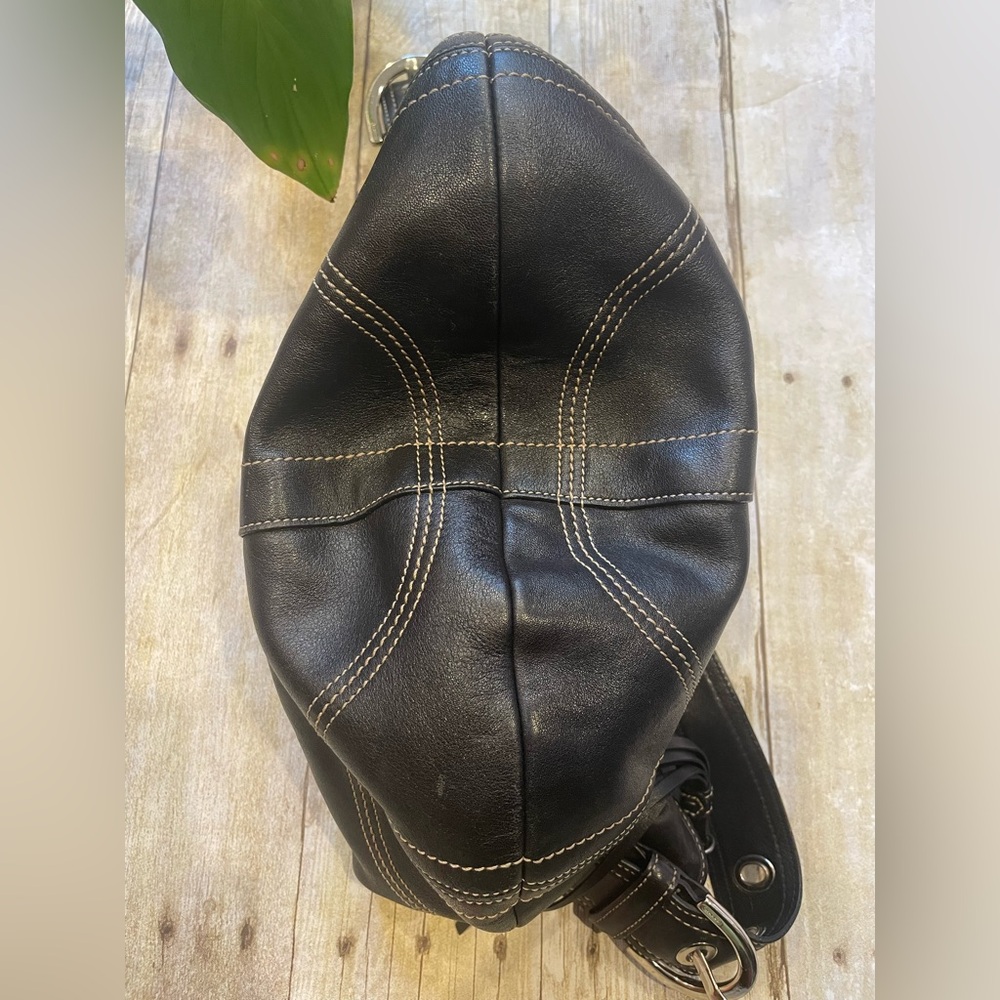 COACH Black Leather Shoulder Bag - Picture 2 of 14